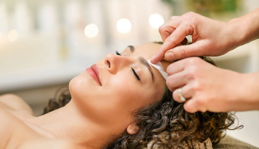 Eyebrow waxing treatment at The Room Organic Spa in North Hollywood, CA